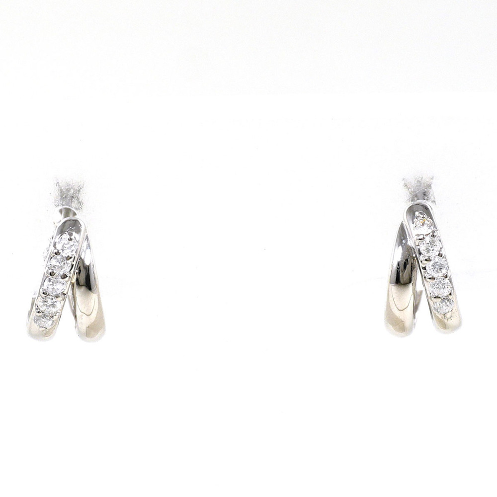 VINTAGE Silver Diamond Earrings